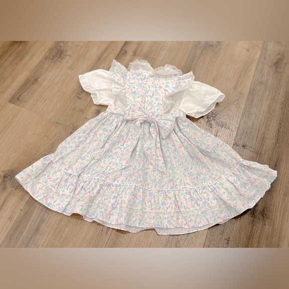 Girls 80’s/90’s Vintage Easter Dress Size 4T - Picture 2 of 7